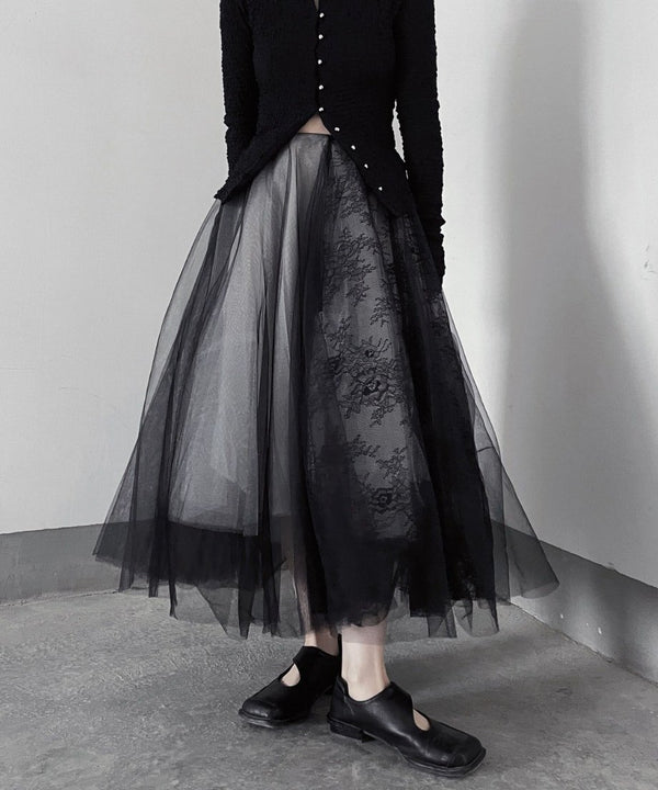 Tulle Layered Gradient Skirt